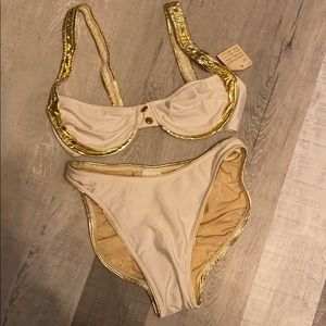 NWT Vintage 2pc swimsuit
